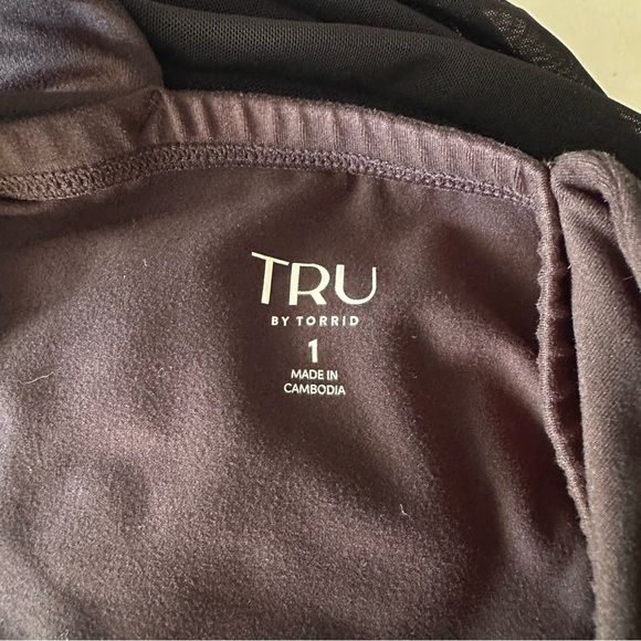 Torrid Performance Core Mesh Ruffle 2fer Active Dress 1X Black - Picture 9 of 9